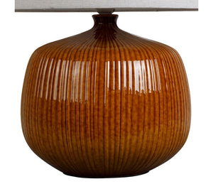 Amber & Linen Lamp