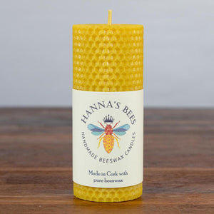 Hanna's Bees Medium Beeswax Candle