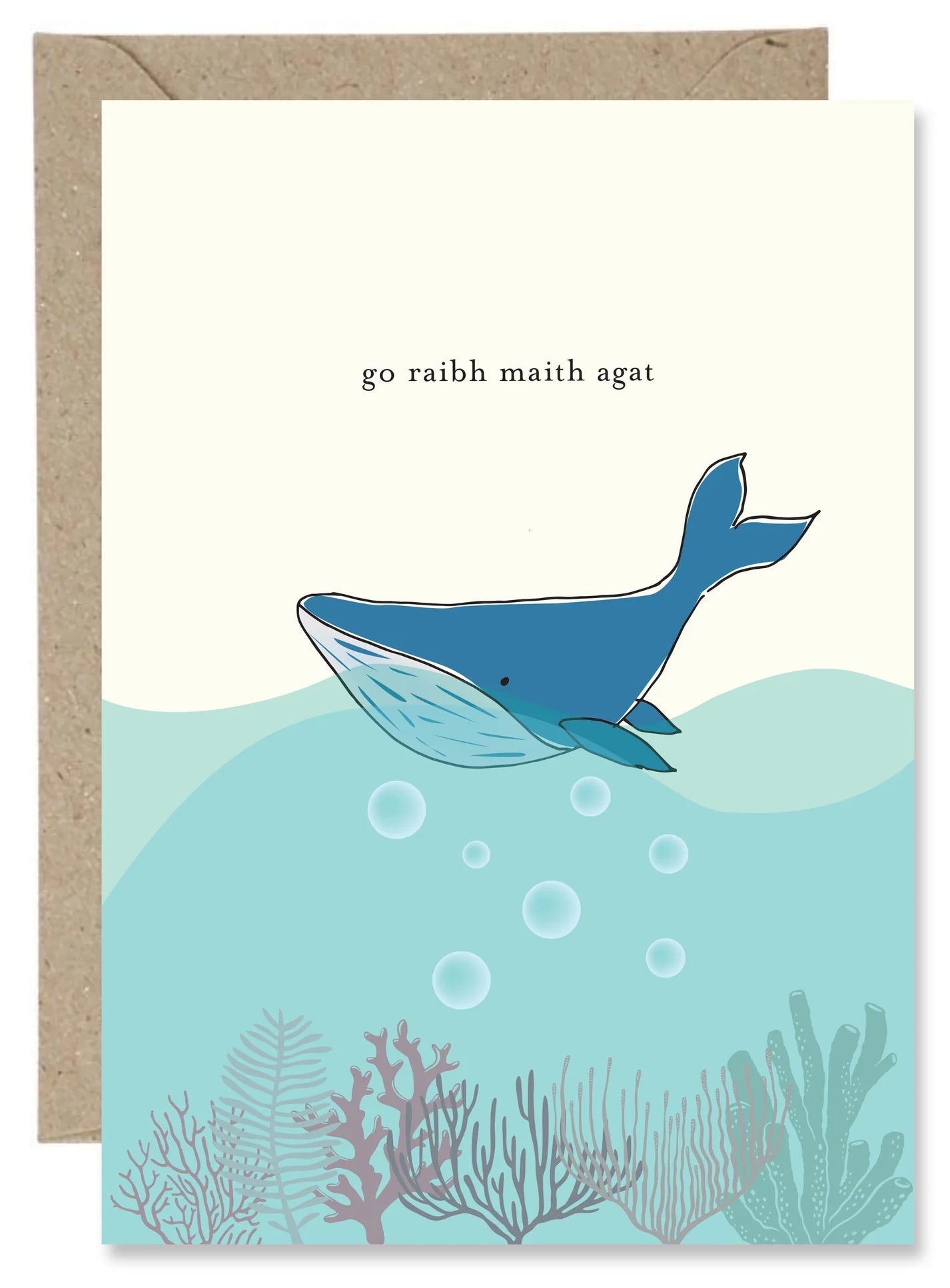 Paper Gull - Irish Thank You Card