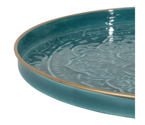 Arabise Turquoise Tray