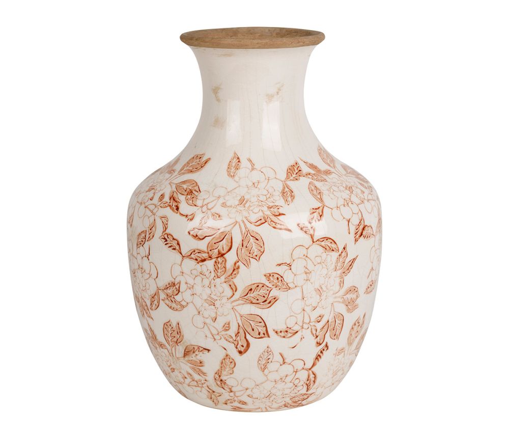 Antique Red Sinhoué Vase, Large