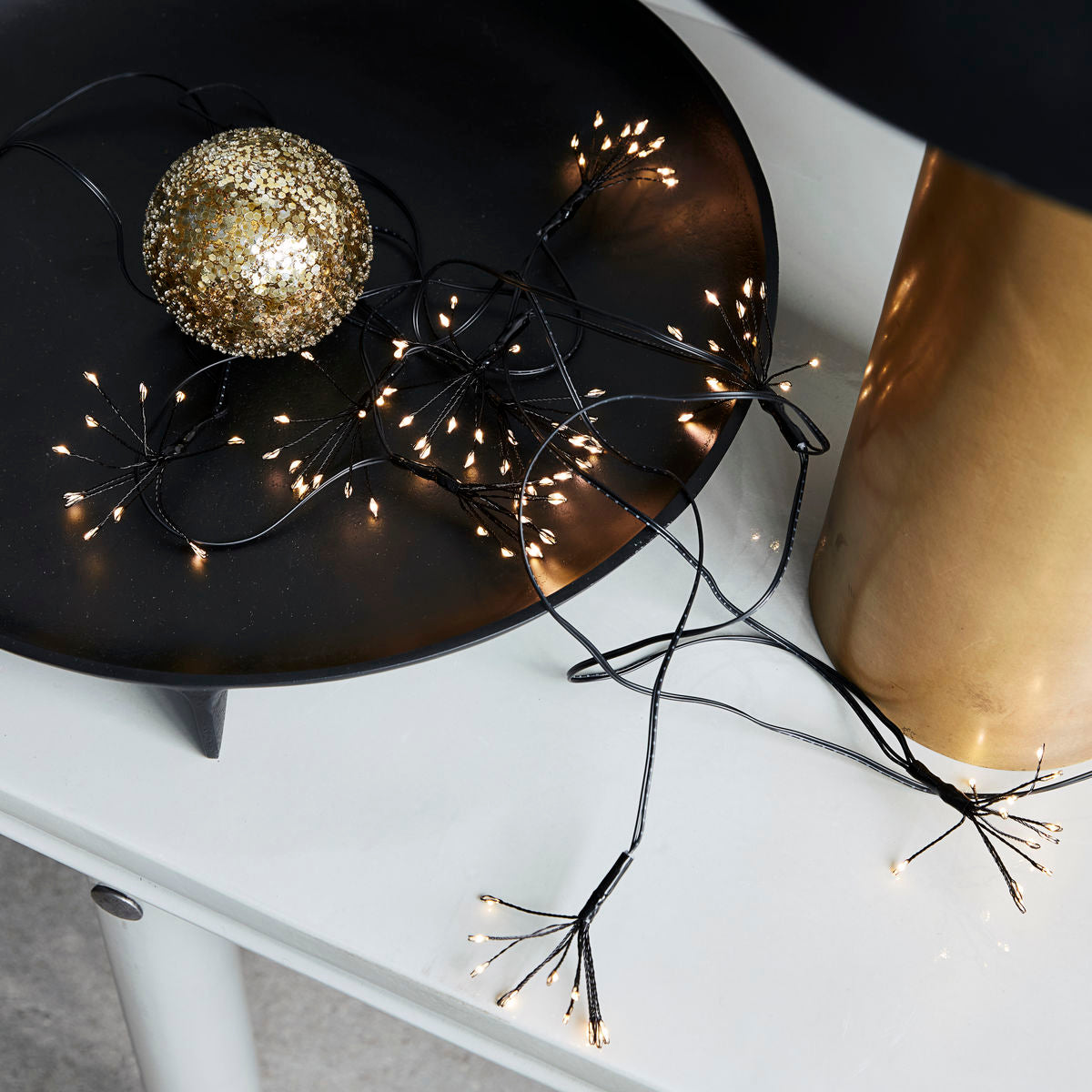 String Lights Stars - Black