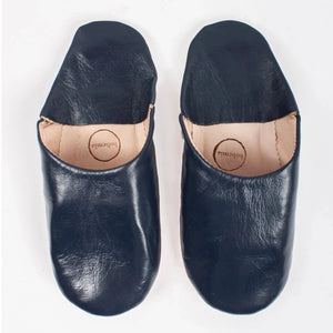 Mens Babouche Slipper Indigo