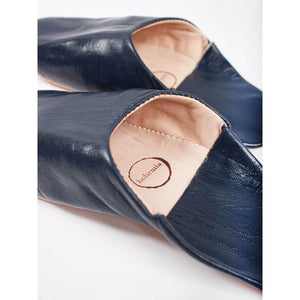 Mens Babouche Slipper Indigo