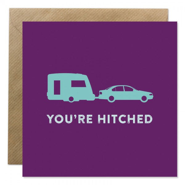 Bold Bunny Card - Youre hitched