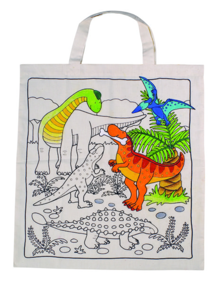 Cotton Bag To Paint - Dino