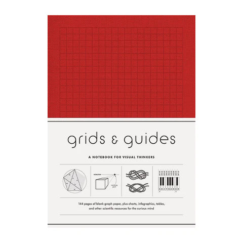 Grids & Guides Notebok, Red