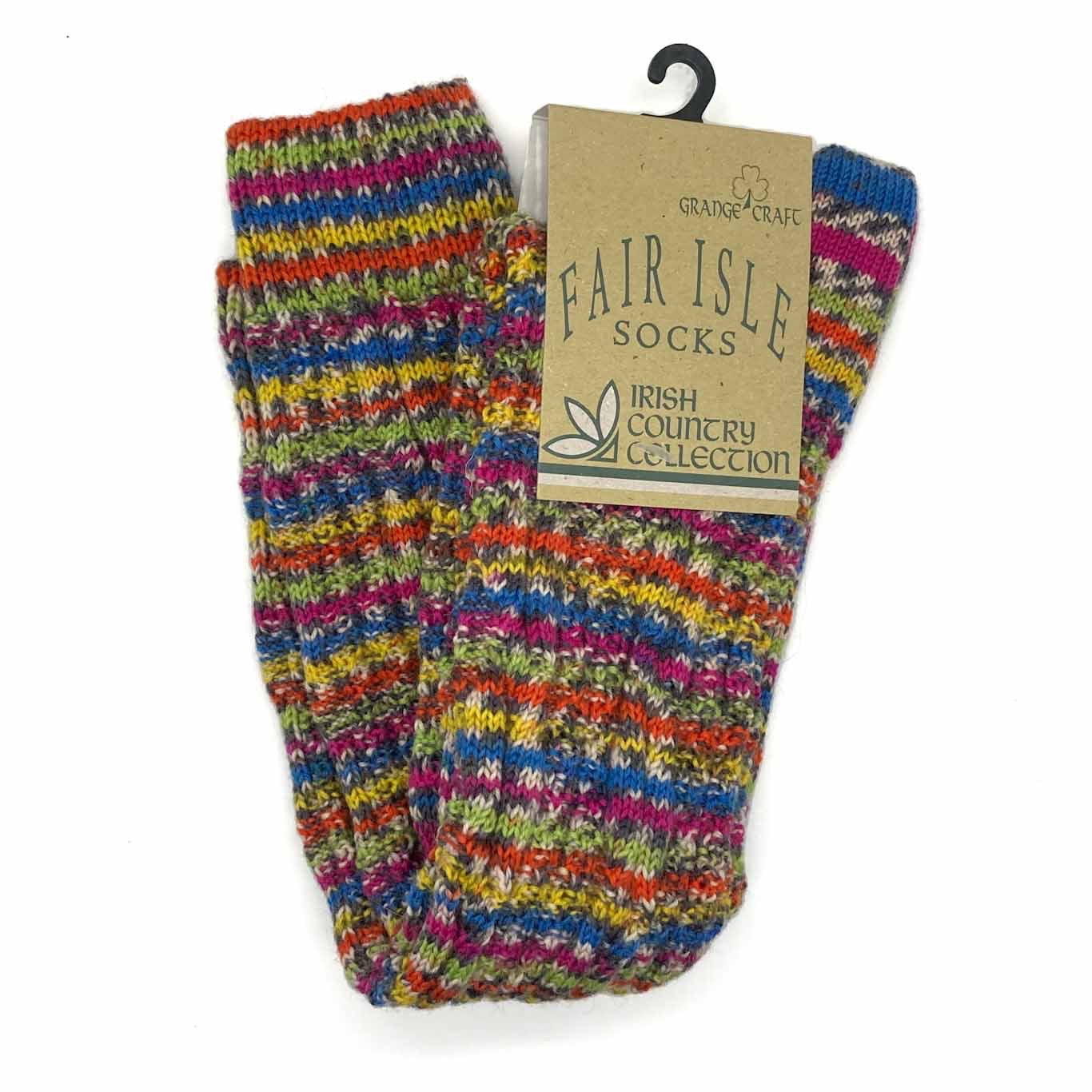 Fair Isle Long Sock Women