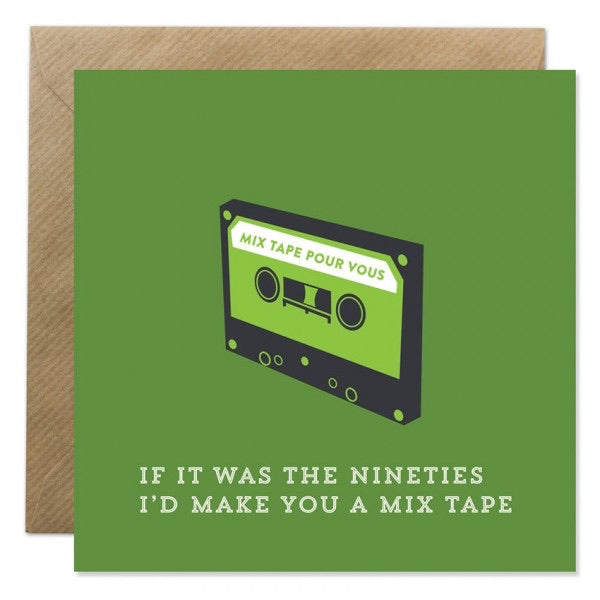 Bold Bunny Card - Nineties Mix Tape
