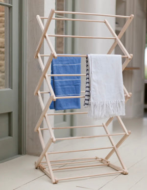 Folding Wooden Clothes Horse